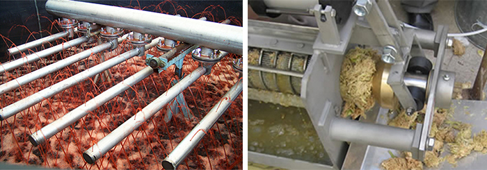 telas de elementos filtrantes espiralados, telas de elementos filtrantes espiralados China, tela de elementos filtrantes espiralados em aço inox para a indústria alimentar, vedação de tela de arame